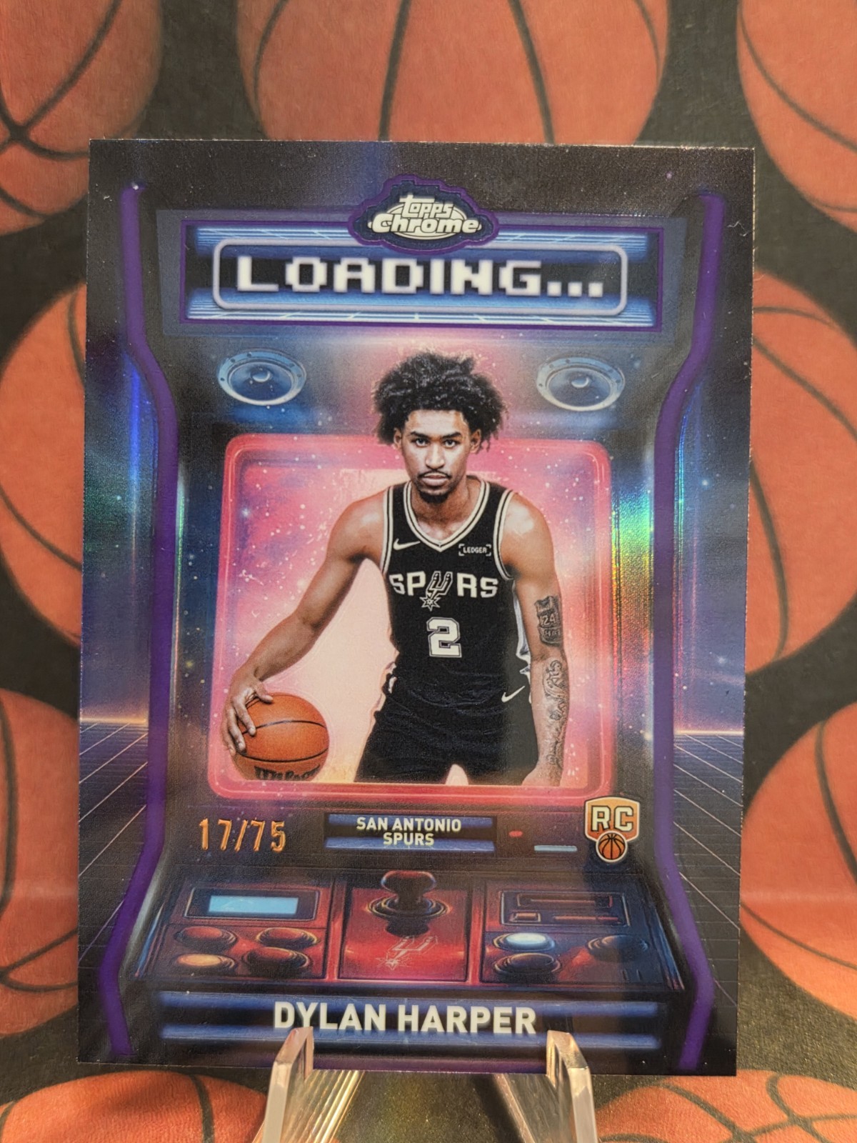 Dylan Harper 2025-26 Topps Chrome RC Loading Purple /75 #LD-12