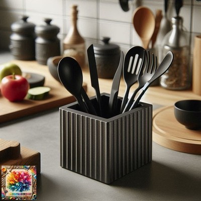 Design Küchenutensilienhalter ''Just a Square'', Besteckhalter (DEL-0218)
