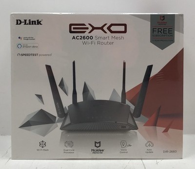 D-Link AC2600 EXO Smart Mesh Gigabit WiFi Router In Sealed Box