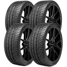 Qty 4 26535zr20 Pirelli P-zero 99y Xl Black Wall Tires