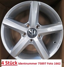 VW Golf 5 6 Jetta Touran 15"Zoll Alufelgen 5K0071495 4 Stück (1662)