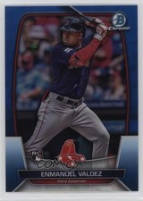 2023 Bowman Chrome Blue Refractor 9/150 Enmanuel Valdez #9 0l44