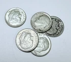 New ListingROOSEVELT SILVER DIMES LOT OF 5 - 90% SILVER FREE SHIPPING #7871