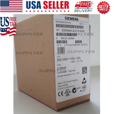New Siemens 6SE6420-2UC15-5AA1 6SE6 420-2UC15-5AA1 MICROMASTER420 without filter