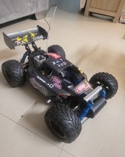 Nitro rc buggy 1/10 scale needs controller and receiver and air filter bargain