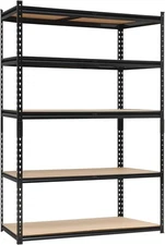 Heavy Duty Garage Shelving Units,5-Tier Adjustable Garage Storage Shelves,2000LB
