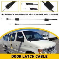 Fit 1992-2014 E250 E350 E150 Car Van Door Latch Cables Right Side Upper Lower 2X
