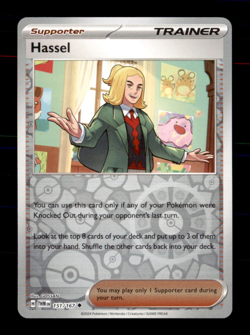 Hassel 151/167 Uncommon Twilight Masquerade Pokemon Reverse Holo Near Mint