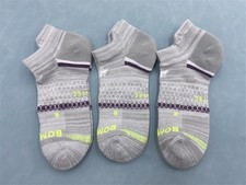 3 Pairs's Performance Running Bombas Women Honeycomb Ankle Socks Size M