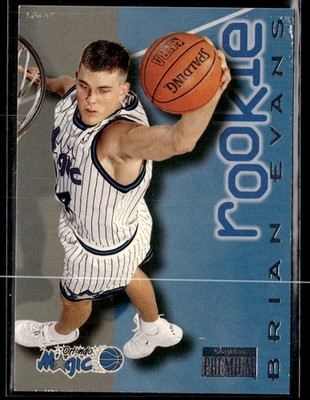 1996-97 Skybox Premium Brian Evans Rookie RC #208 Orlando Magic