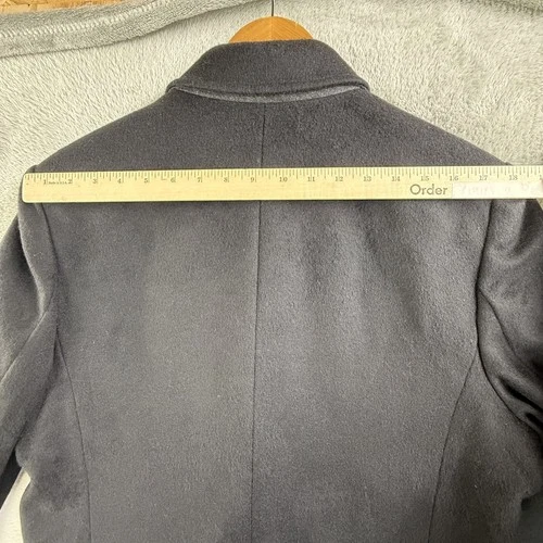Peter Manning Coat Mens 2XL Black Wool Cashmere Overcoat Lined Classic image 15