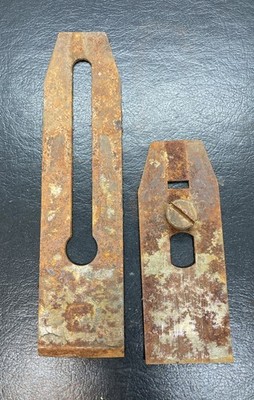 Stanley No.3 Blade and chips breaker Only From Vintage Plane Rusty