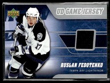 2006-07 Upper Deck Game Jerseys Ruslan Fedotenko Tampa Bay Lightning #J-RF
