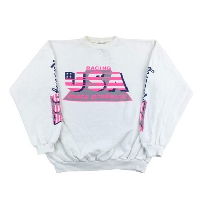Racing USA Moto Sweatshirt Crewneck Jumper Sweater Pullover - XL Herren