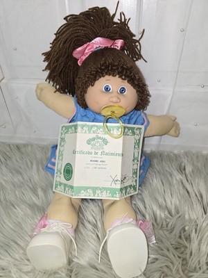 17'' Jesmar-Spain HM#4 Pacifier Cabbage Patch Blue Eyes Birth Certificate