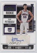 2023-24 Panini Contenders Rookie Ticket Retail Filip Petrusev #146 Auto 6o3