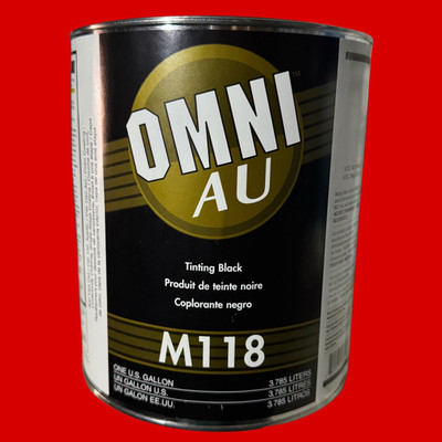 PPG REFINISH OMNI/OMNI PLUS M118 TINTING BLACK  TONER  1 GAL FREE SHIP 