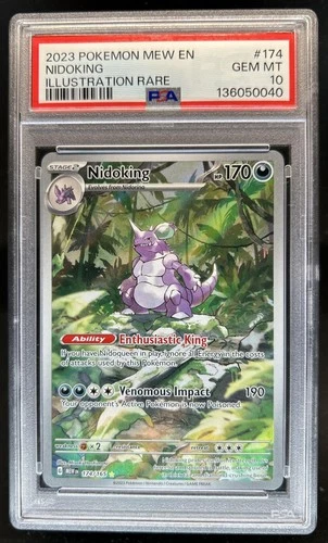 2023 Pokemon SV 151 Nidoking Illustration Rare #174/165 PSA 10 GEM MINT