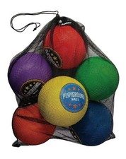 Franklin Sports 8.5" Playground Sport Ball Set Of 6, With Bag Pump 24566X