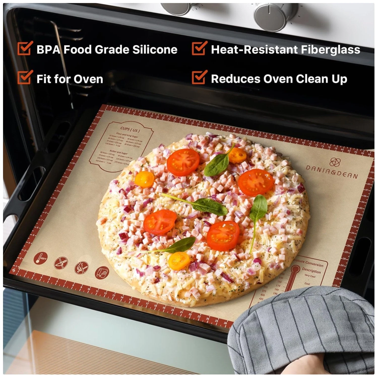 Extra Thick Silicone Baking Mat, Non Stick 36" x 24"
Opens in a new window or tab