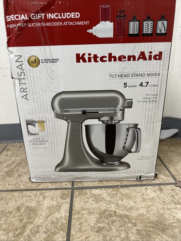 KitchenAid Artisan (KSM150FBCU) 5qt Stand Mixer Gift Bundle Contour ...