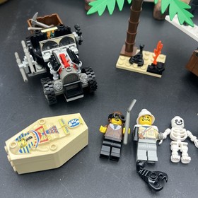 LEGO Adventurers Treasure Raiders 5909/5948/2879 w/ Mummy Storage Case COMPLETE