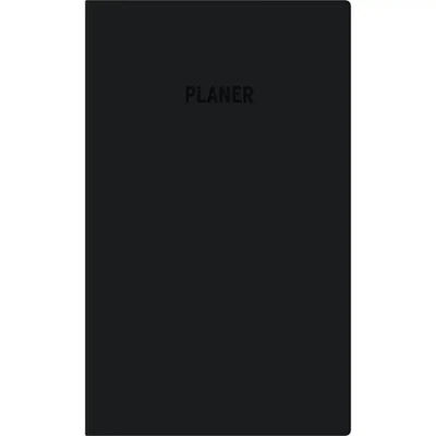 ZETTLER KALENDER Zettler Taschenplaner 1W/2S schwarz 2026 - Wochenplaner 10 × 16 cm, 112...