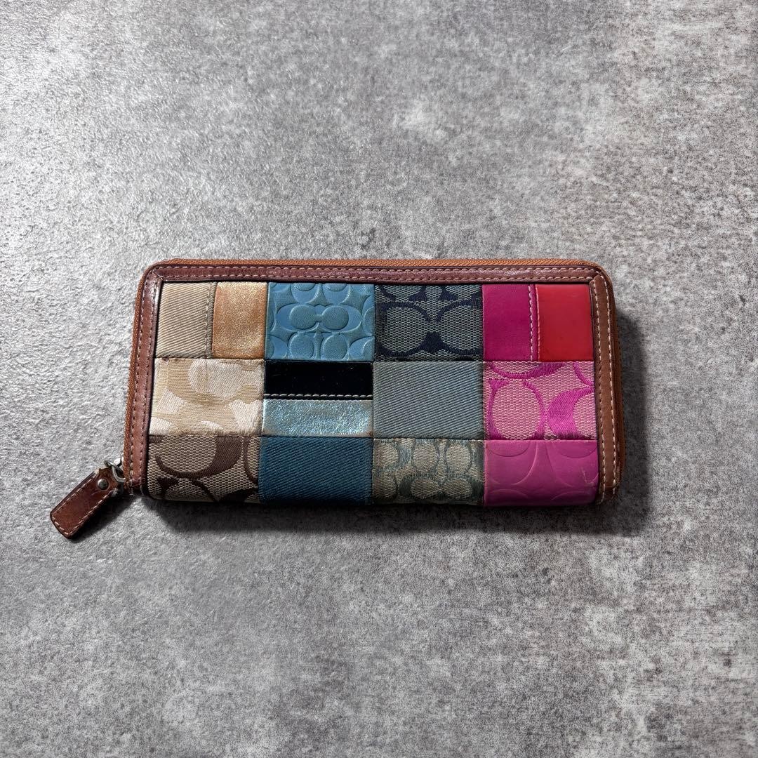 Coach Spring Patchwork Zip Long Wallet - image 1