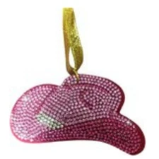 Popfizzy Handmade Cowgirl Hat Christmas Ornaments, Christmas Decor