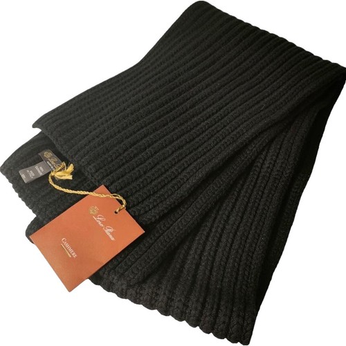 Loro Piana Cashmere 100% Large Scarf fringed Made in Italy