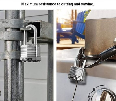 Master Lock 4 Pack M1xqlf Magnum Laminated Steel Padlock for sale 