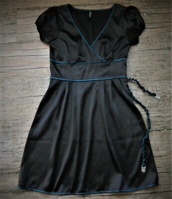 ONLY Kleid Gr. S new nice Party Dress * schwarz neuwertig Wickeloptik
