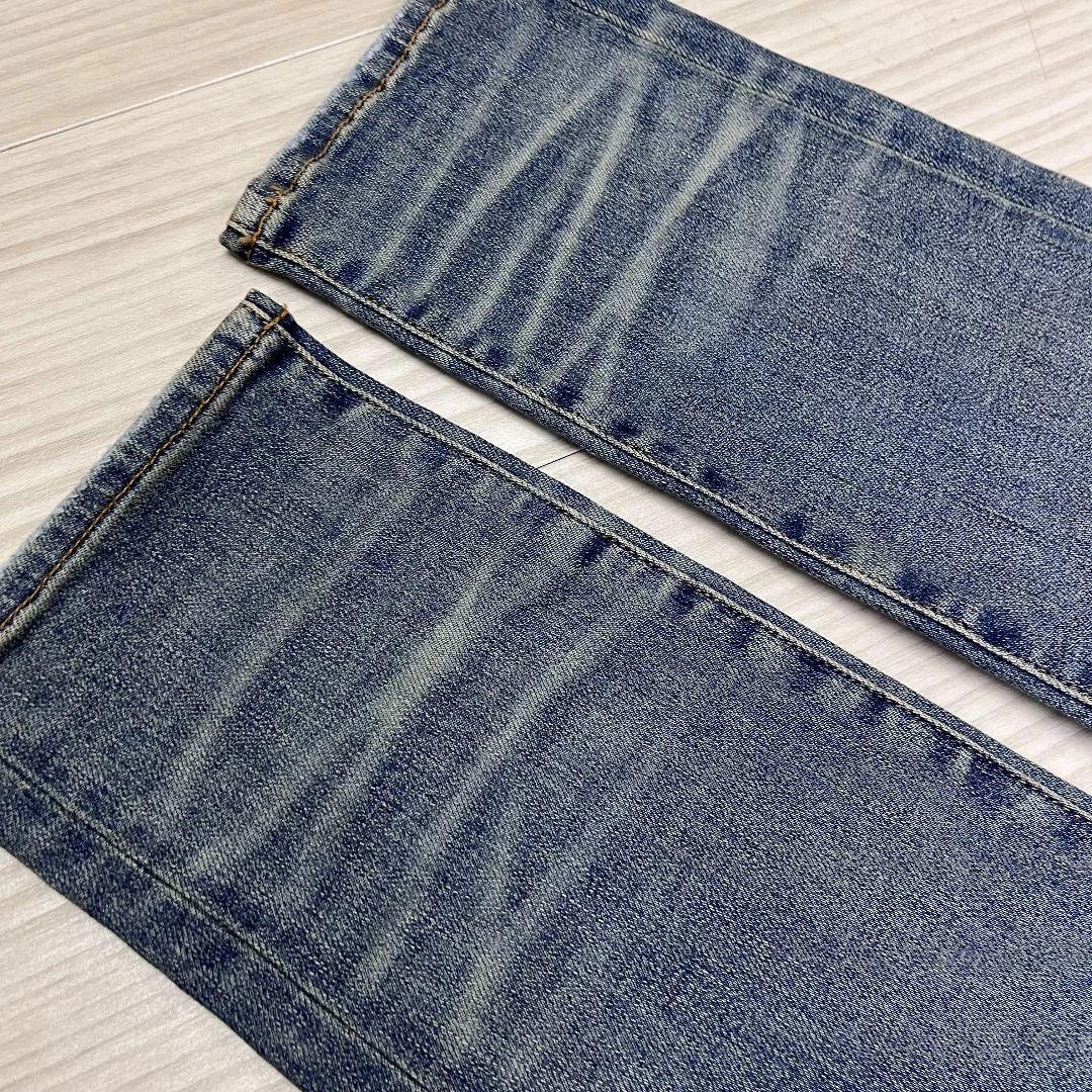 Jeans denim Amiri MX1 stampa animalier leopardato effetto invecchiato nuovo