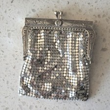 Antique Silver West GERMANY Mesh Evening Coin Purse.