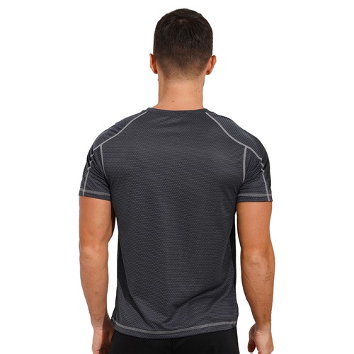 Hombres Atlético Deportes Correr Camiseta Mangas Cortas Baloncesto Activo Secado Rápido - Imagen 37 de 85