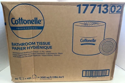 COTTONELLE PROFESSIONAL Cottonelle® Professional Standard Roll Toilet Paper (17713), 2-Ply, White, 60rls