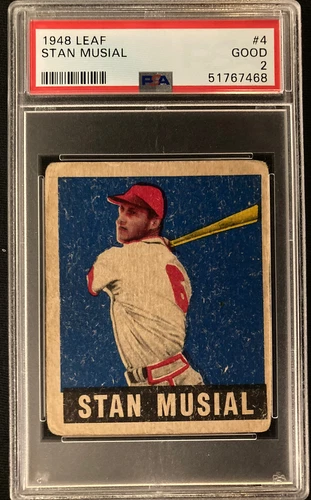 1948 Leaf Stan Musial #4 PSA 2 Good New PSA Label
