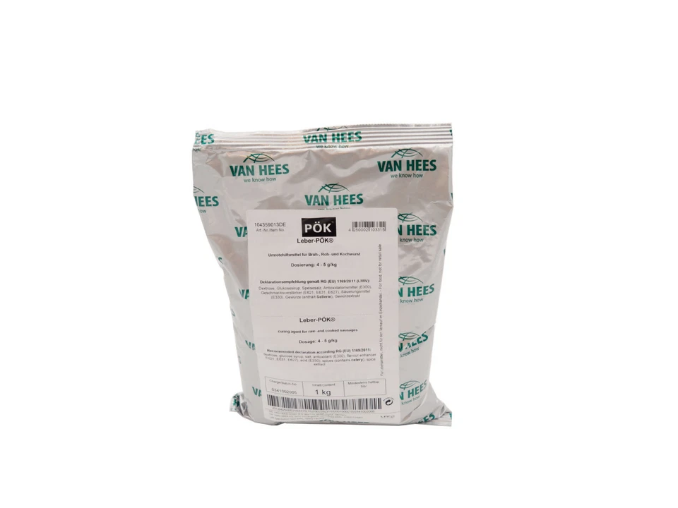 1 kg Van Hees Leber-Pök, Umrötehilfsmittel für Brüh-, Roh- und Kochwurst