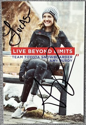 Amy Purdy Signed In Person 4x6 Promo Color Postcard - Authentic
