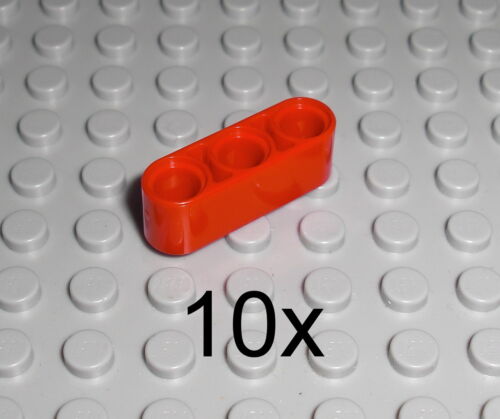 LEGO Technic - 10x Lochbalken Lochstange Liftarm 1x3 rot red beam 32523 9398 - Imagen 1 de 1