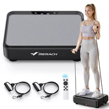 MERACH Vibration Plate Exercise Machine Weight Loss Fitness Platform For Home
