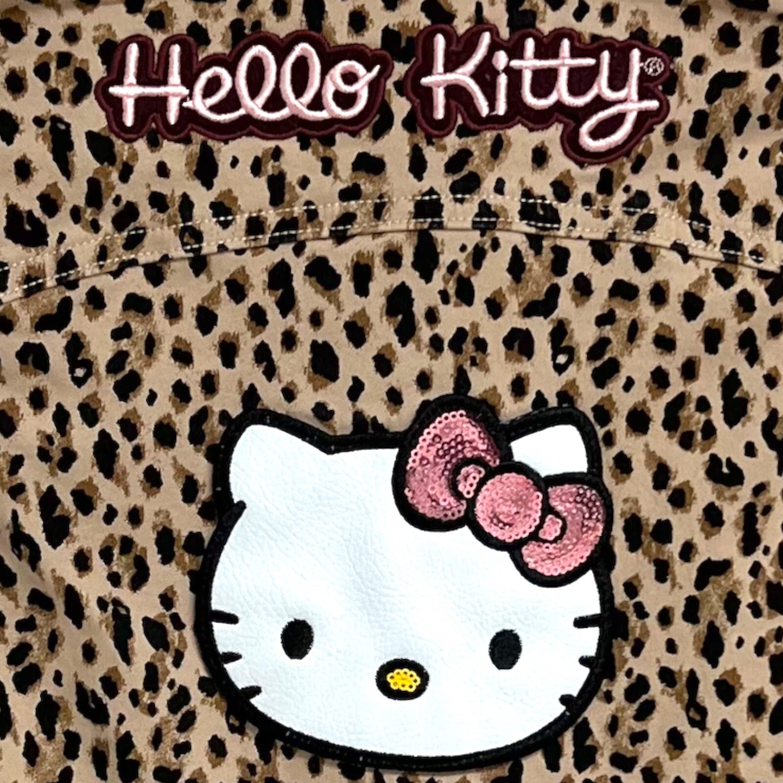Pink Cheetah Print Wallpaper Hello Kitty