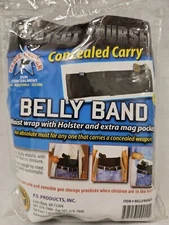 Peace Keeper Belly Band M/L 36”-44” Concealed Carry Holster Ambidextrous Black