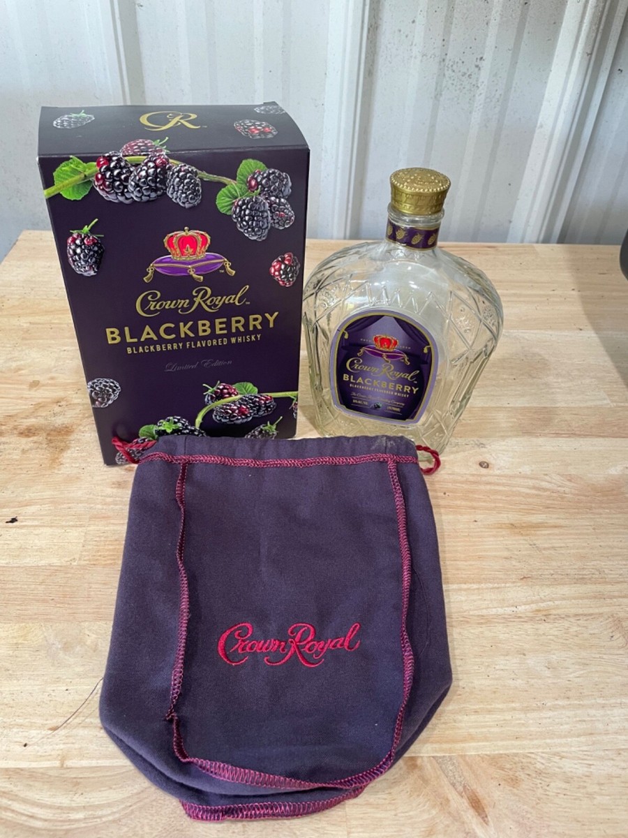 CROWN ROYAL BLACKBERRY BAG, BOX & EMPTY BOTTLE | eBay
