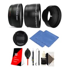 58mm Fisheye Telephoto  Wide Angle Lens  Rubber Hood Accessory Kit for Canon