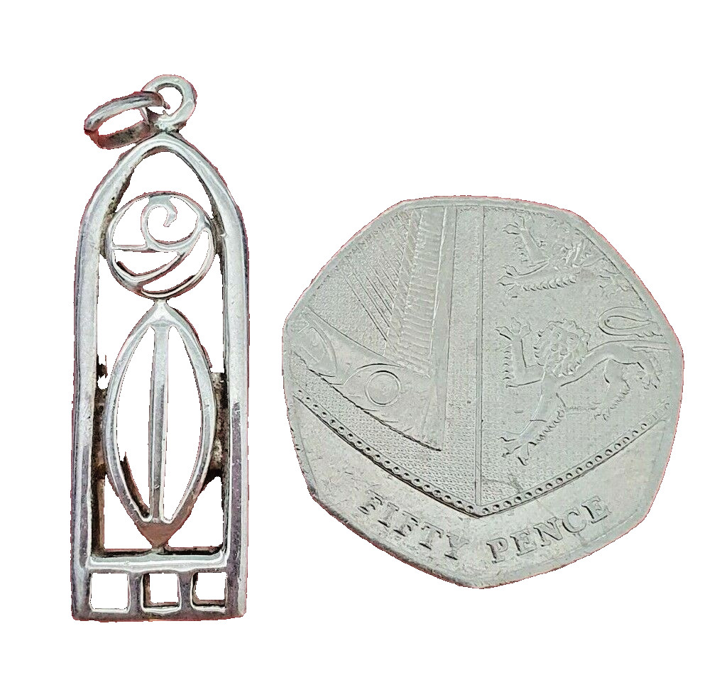 Large Solid 925 Sterling Silver Scottish Celtic R… - image 1