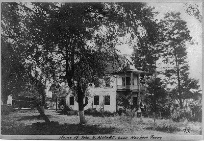 Home of John H. Alstadt near Harper's Ferry, broken into by Brown's men 1900
