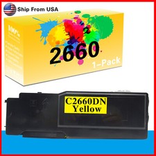 1PK C2660dn C2660 Toner Cartridge Yellow 593-BBBR for C2665dnf 2665dnf C2660DN