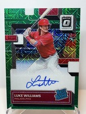 2022 Donruss Optic Luke Williams Green Mojo Prizm Rated Rookie Auto /88 RC SP 