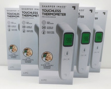 LOT OF 6 NEW 2020 Sharper Image: Touchless Thermometer Precision Sensor 35 Prog